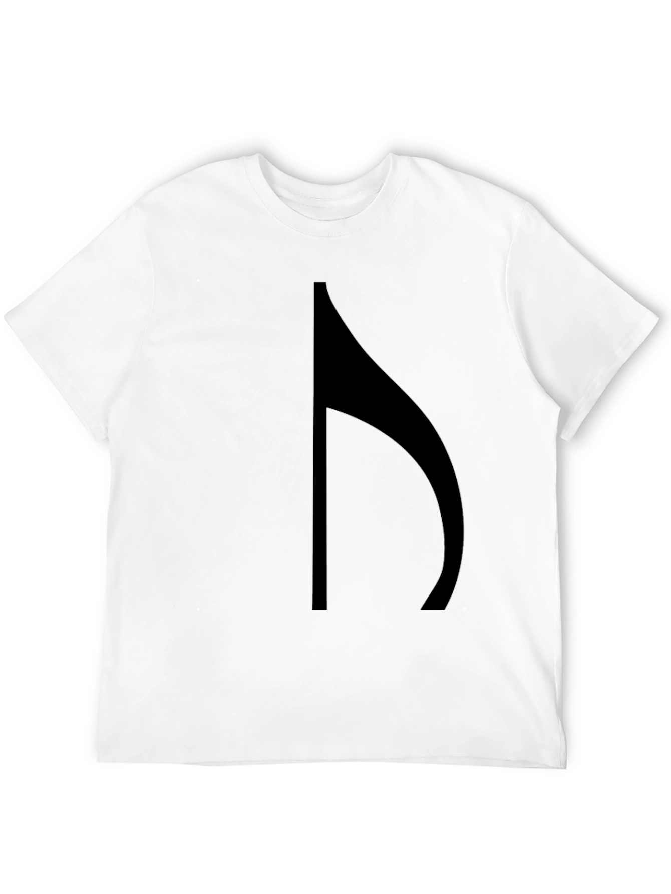 Minimalist Black T-Shirt with Music Note