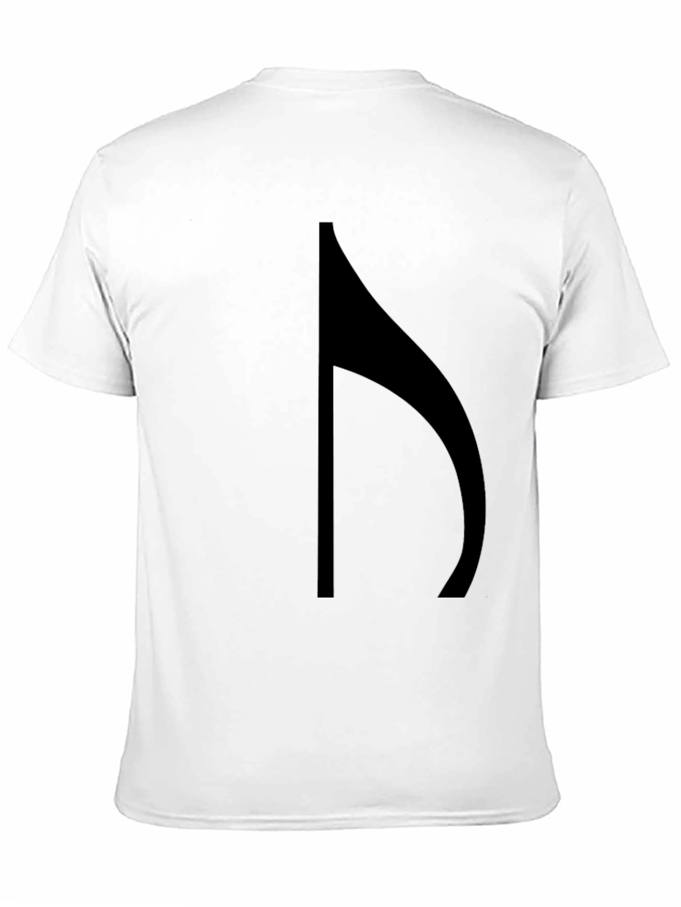 Minimalist Black T-Shirt with Music Note