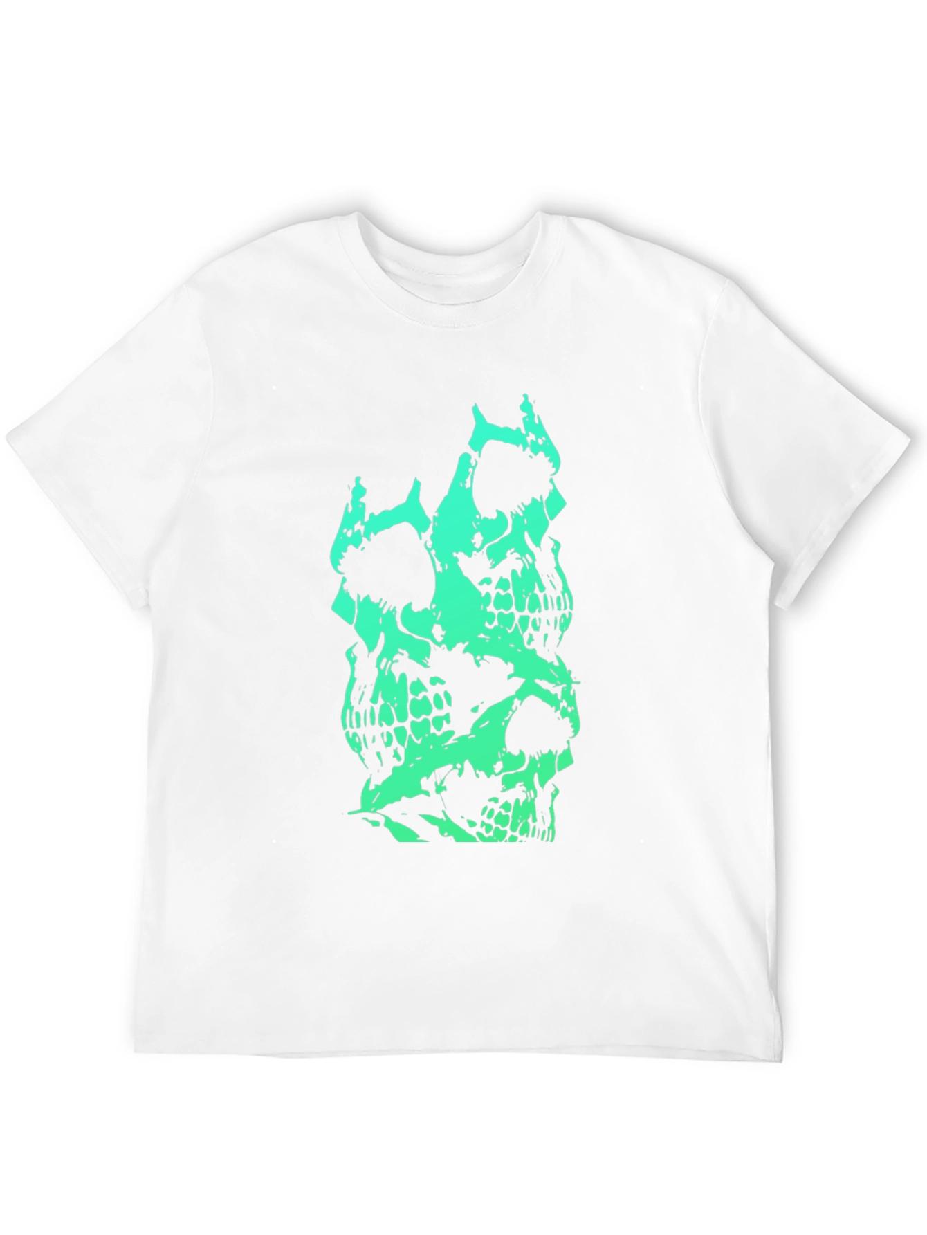 Stacked Skull Graphic Tee - Mens Black T-Shirt