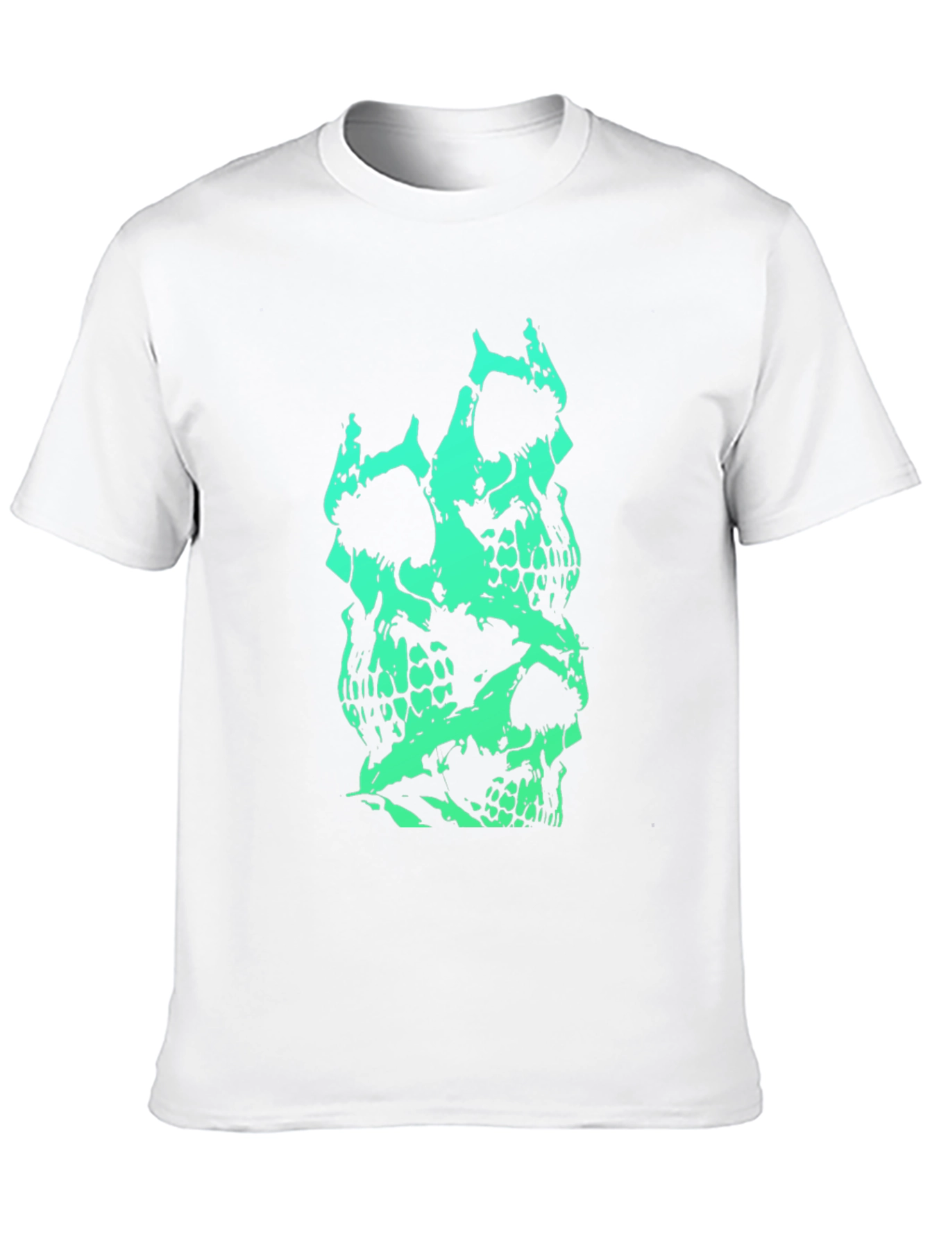 Stacked Skull Graphic Tee - Mens Black T-Shirt