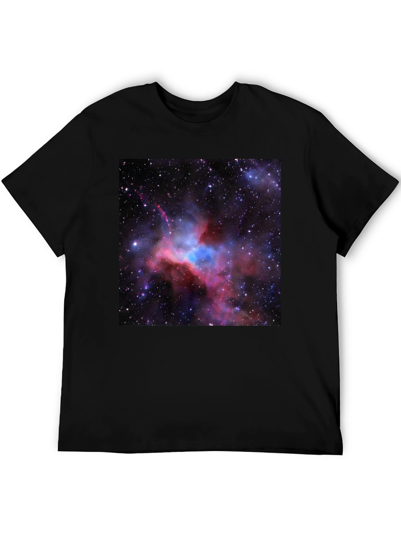 Nebula Graphic Print Black T-Shirt