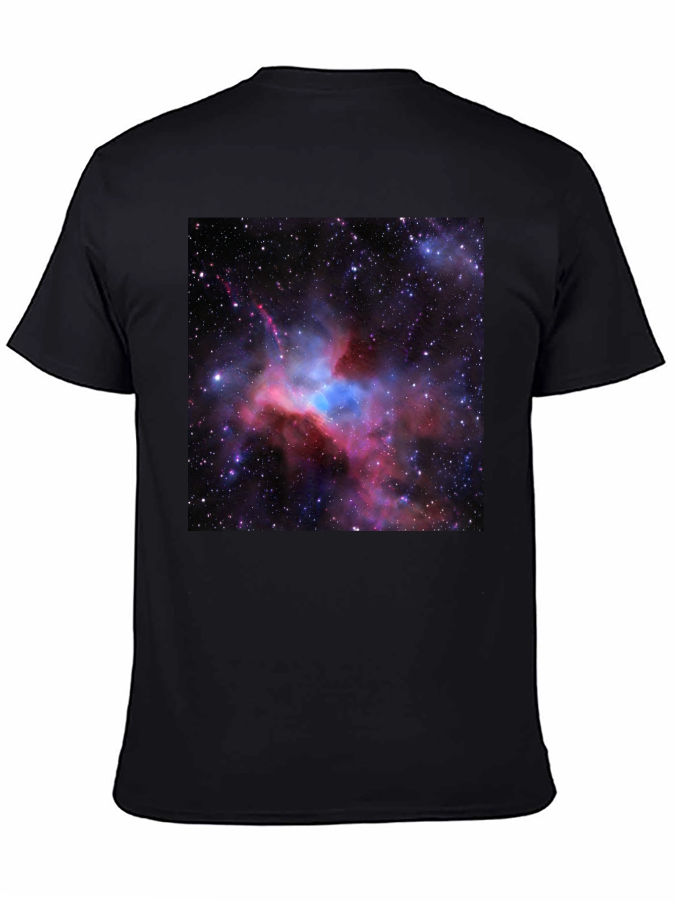 Nebula Graphic Print Black T-Shirt