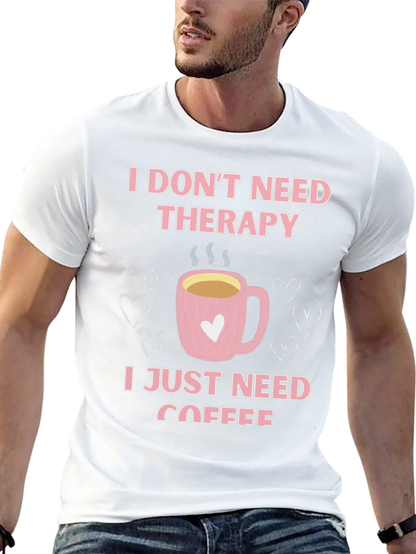 Therapy Coffee Graphic T-Shirt