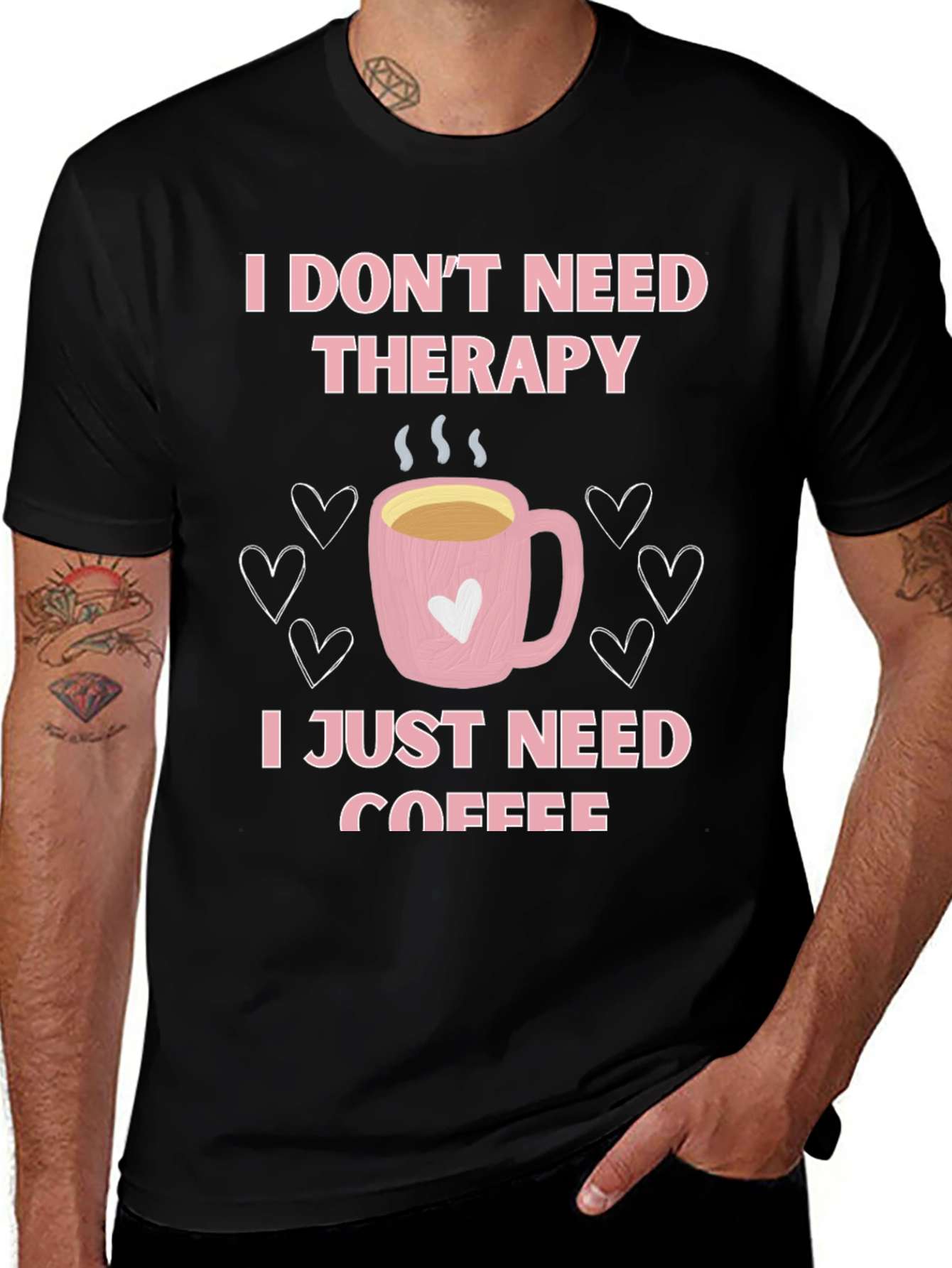 Therapy Coffee Graphic T-Shirt