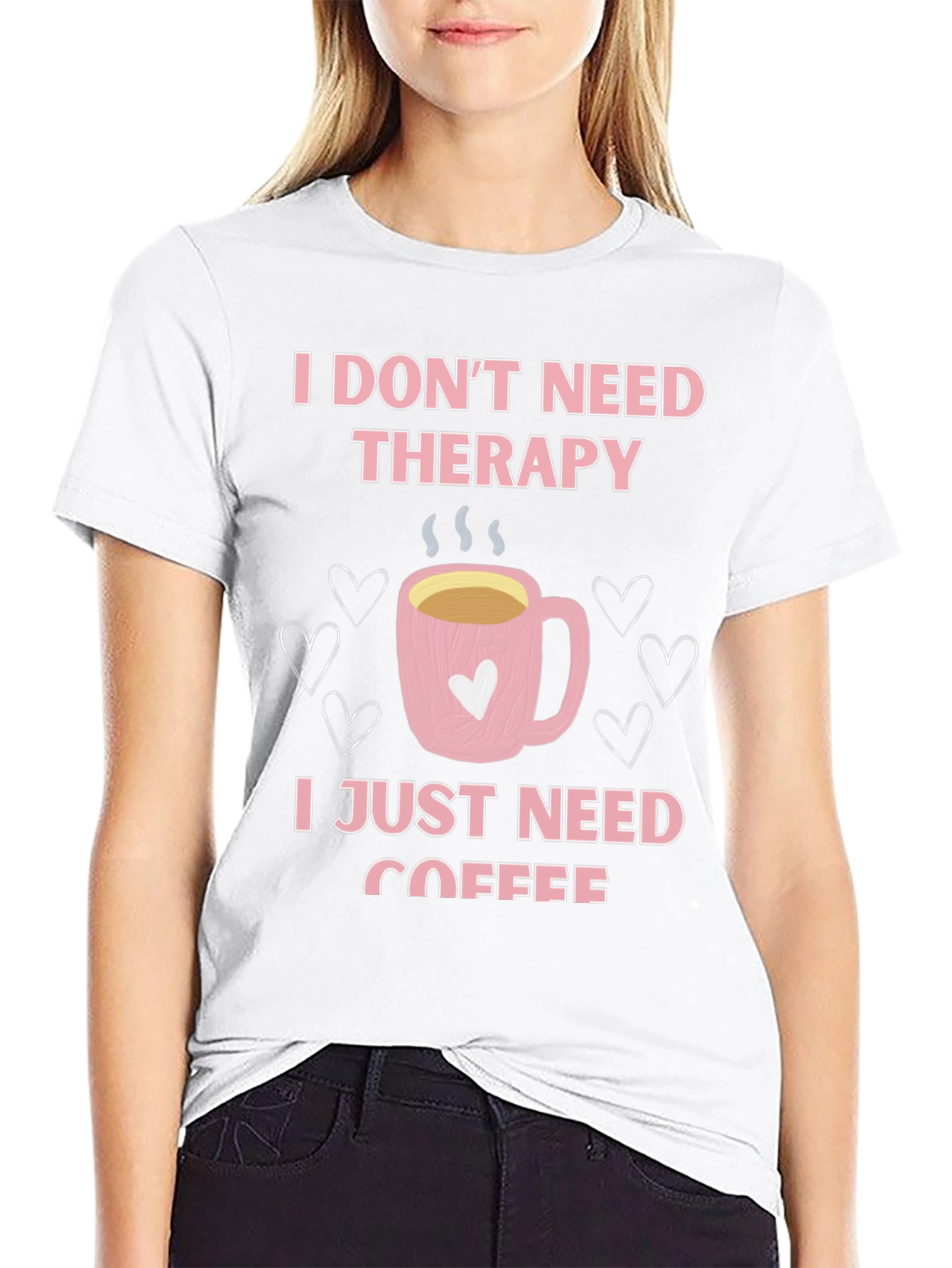 Therapy Coffee Graphic T-Shirt