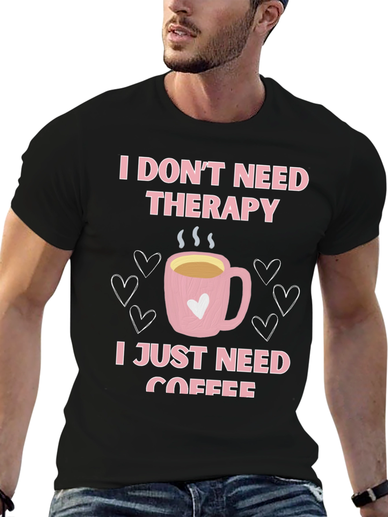 Therapy Coffee Graphic T-Shirt