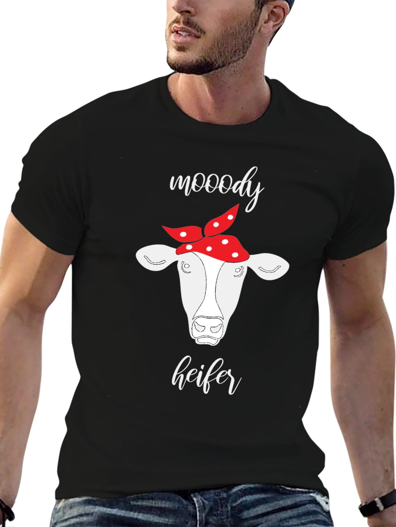 Moody Heifer Graphic T-Shirt