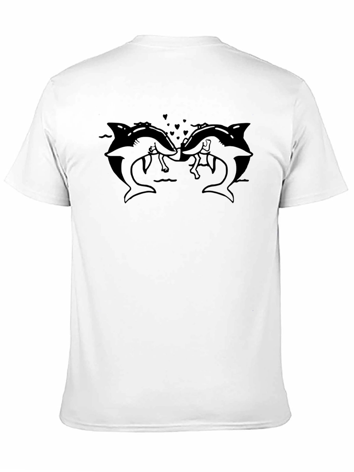 Shark Love T-Shirt - Mens Graphic Tee - Black