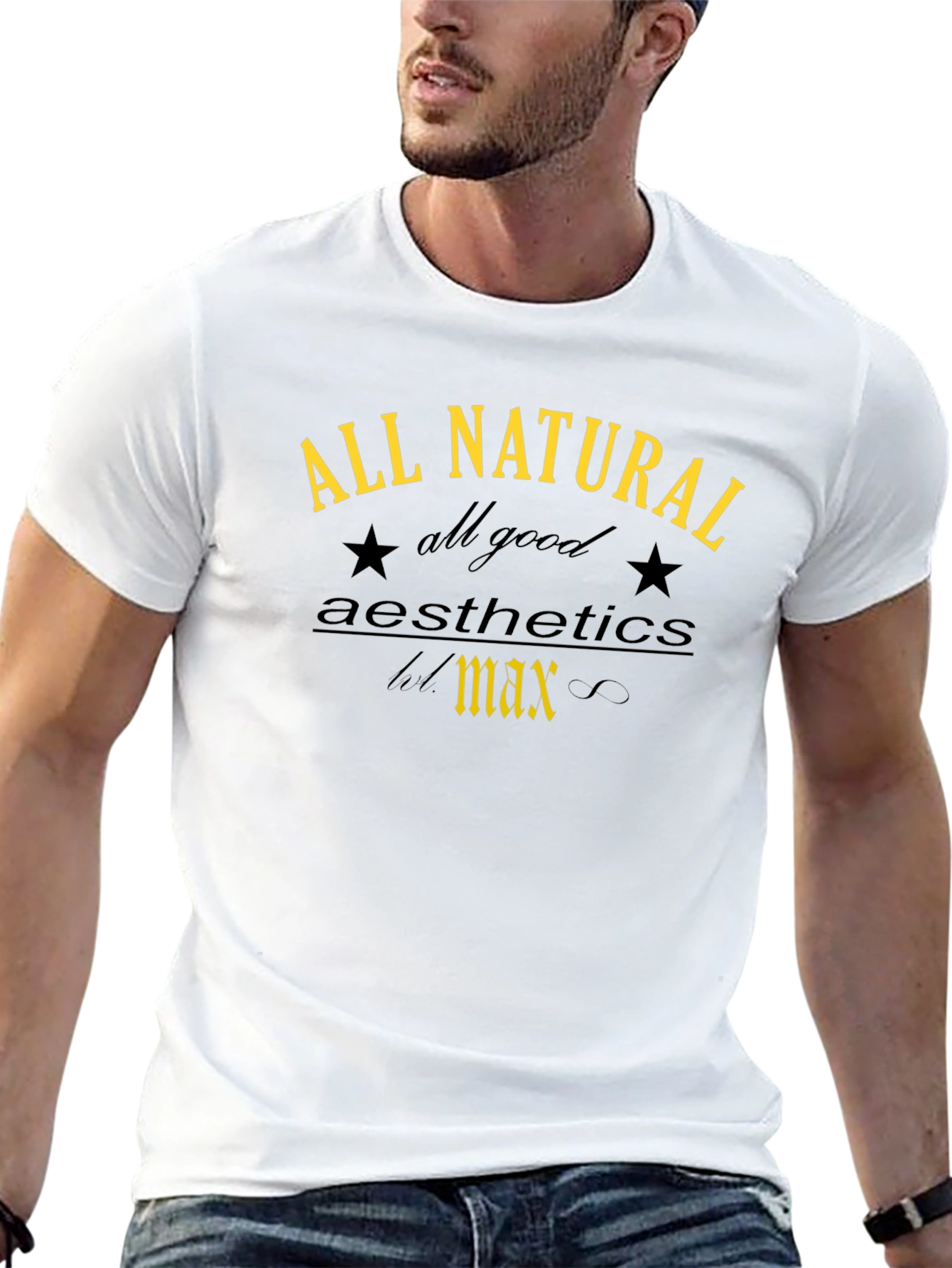 All Natural Aesthetics T-Shirt - Trendy Graphic Tee
