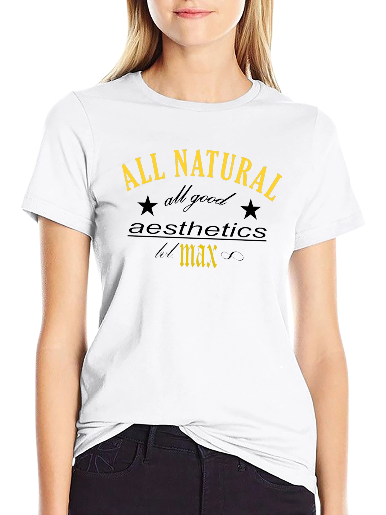 All Natural Aesthetics T-Shirt - Trendy Graphic Tee