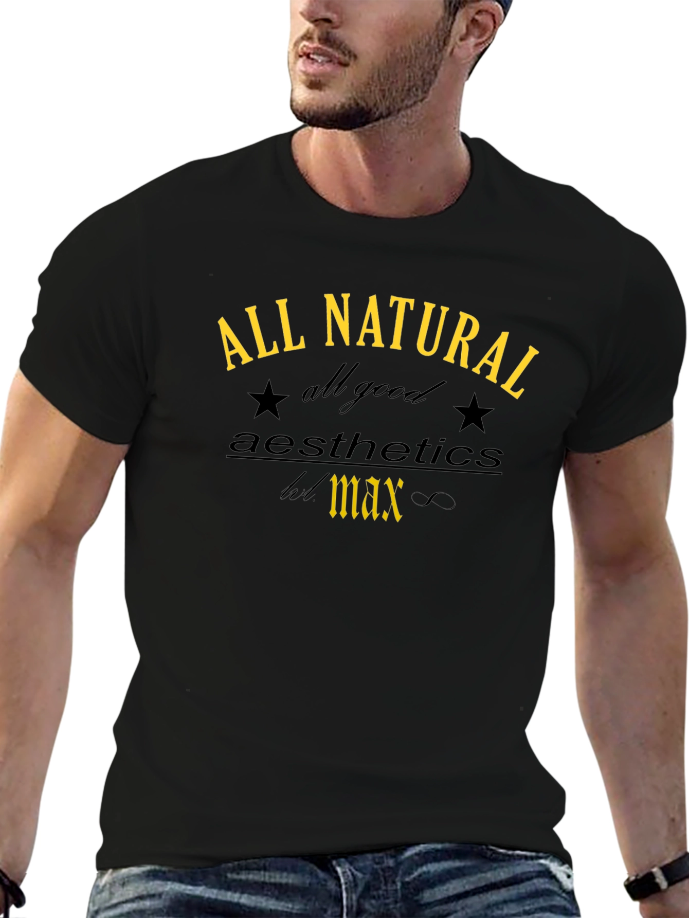 All Natural Aesthetics T-Shirt - Trendy Graphic Tee