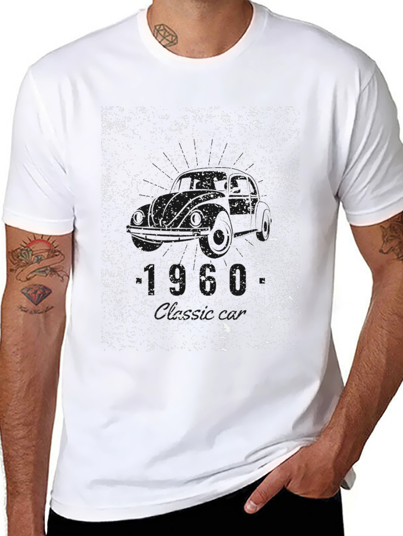 Grunge Style Black Graphic T-Shirt