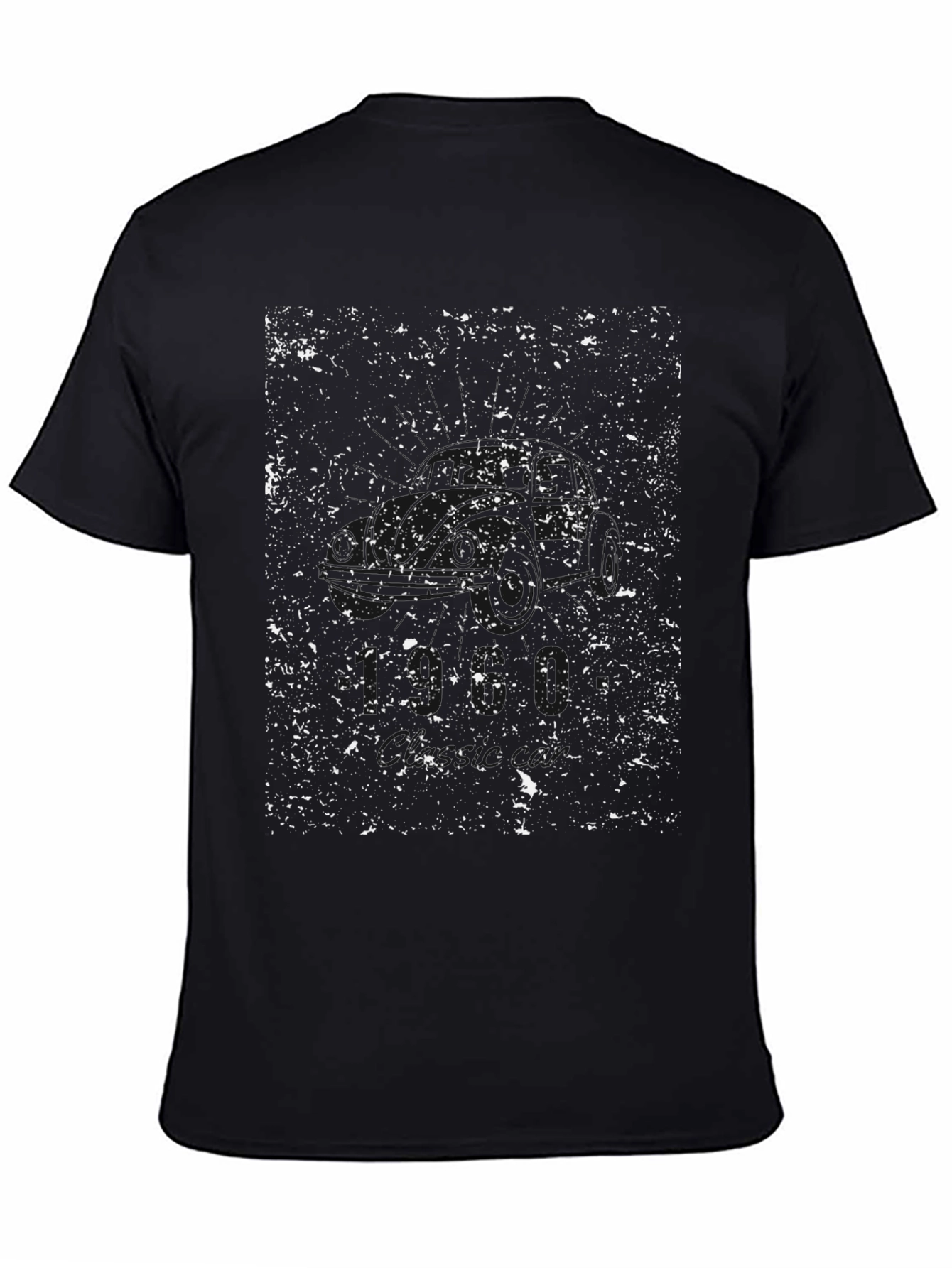 Grunge Style Black Graphic T-Shirt