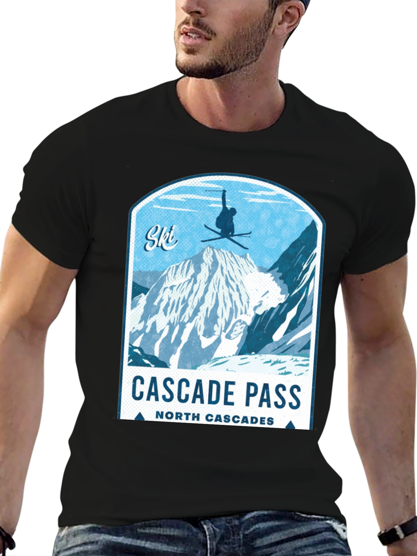 Cascade Pass Ski Graphic T-Shirt