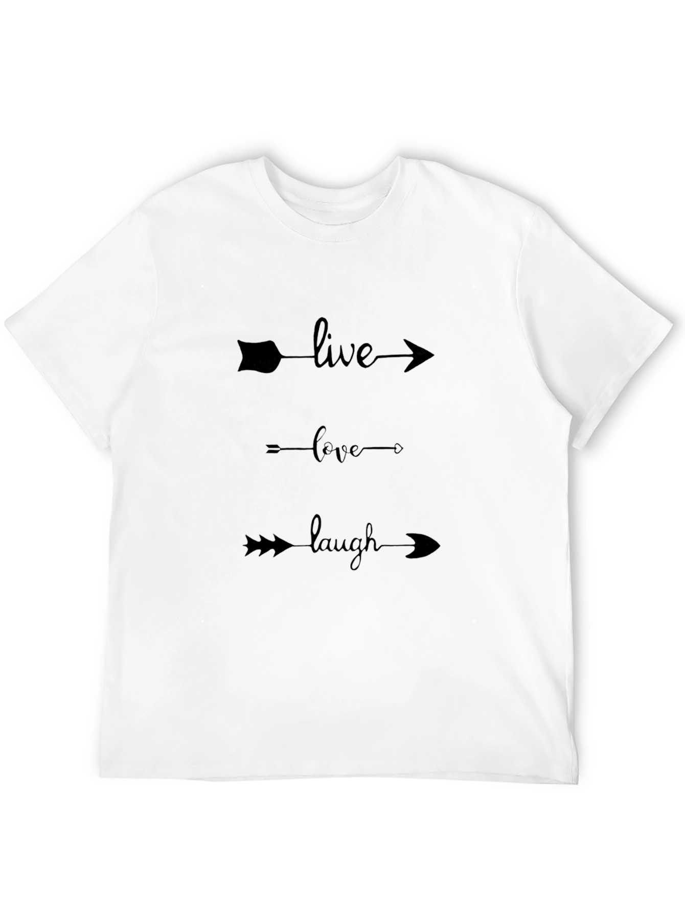 Live Love Laugh Graphic Tee - Arrow Design