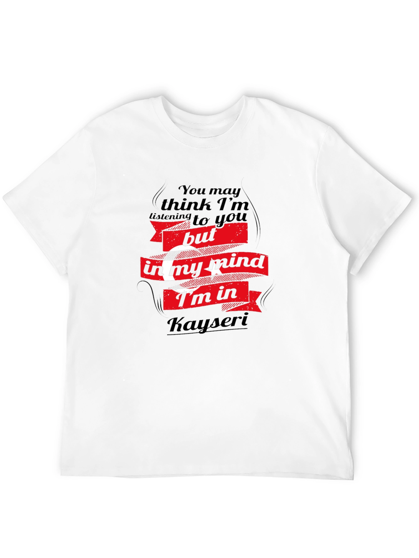 Kayseri Mind T-Shirt - Black Crew Neck