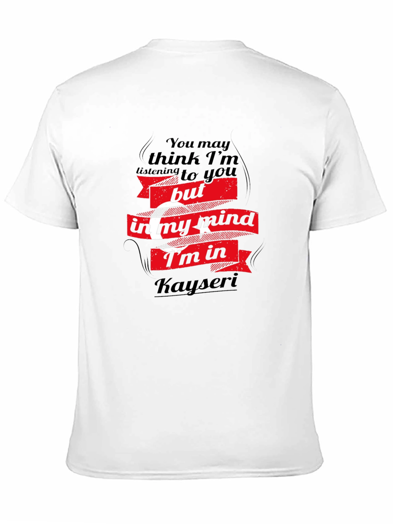 Kayseri Mind T-Shirt - Black Crew Neck