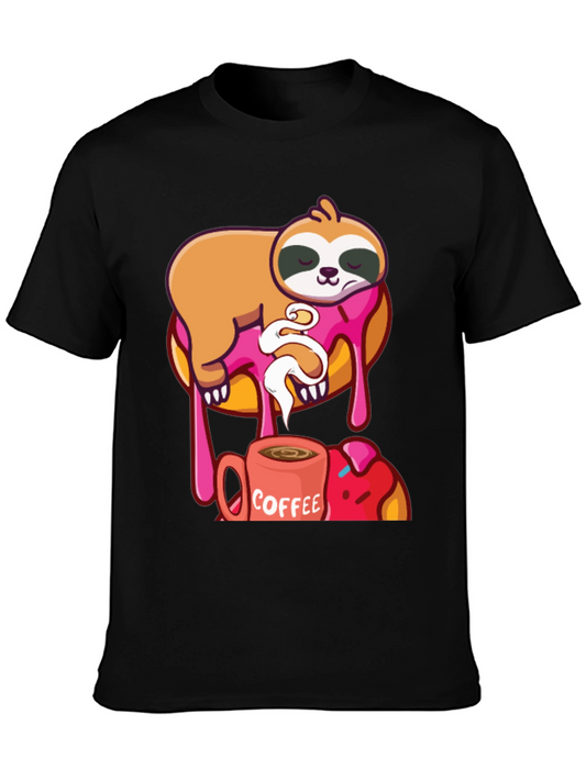 Sloth Donut & Coffee T-Shirt