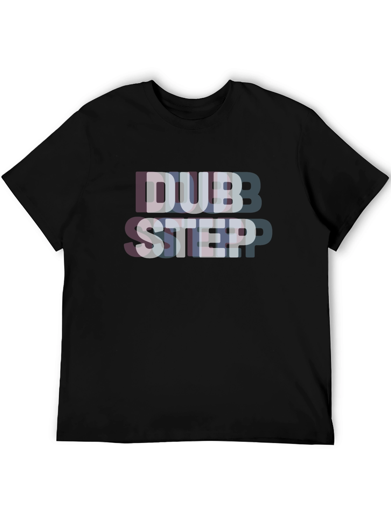 Dubstep Glitch Effect Black T-Shirt