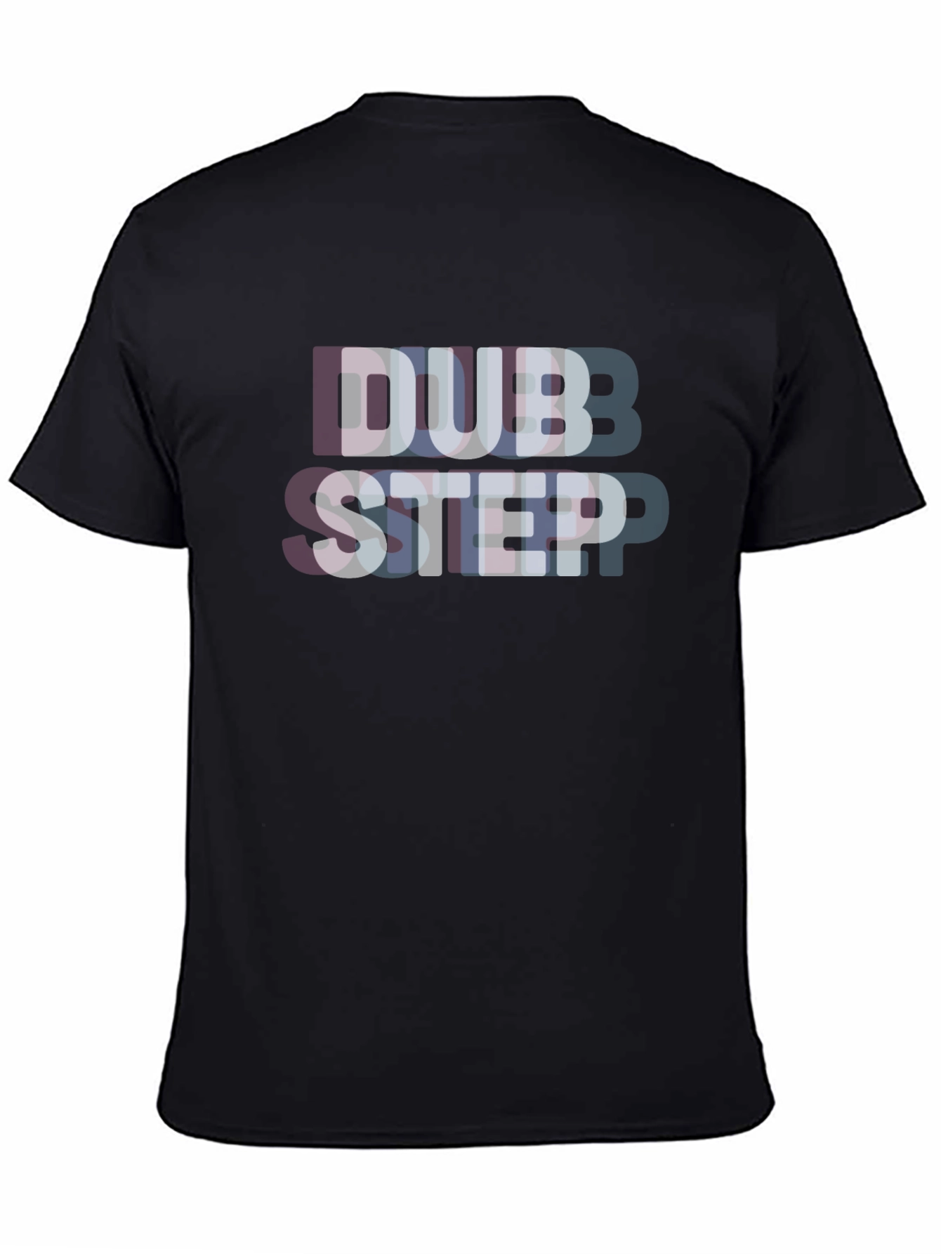 Dubstep Glitch Effect Black T-Shirt