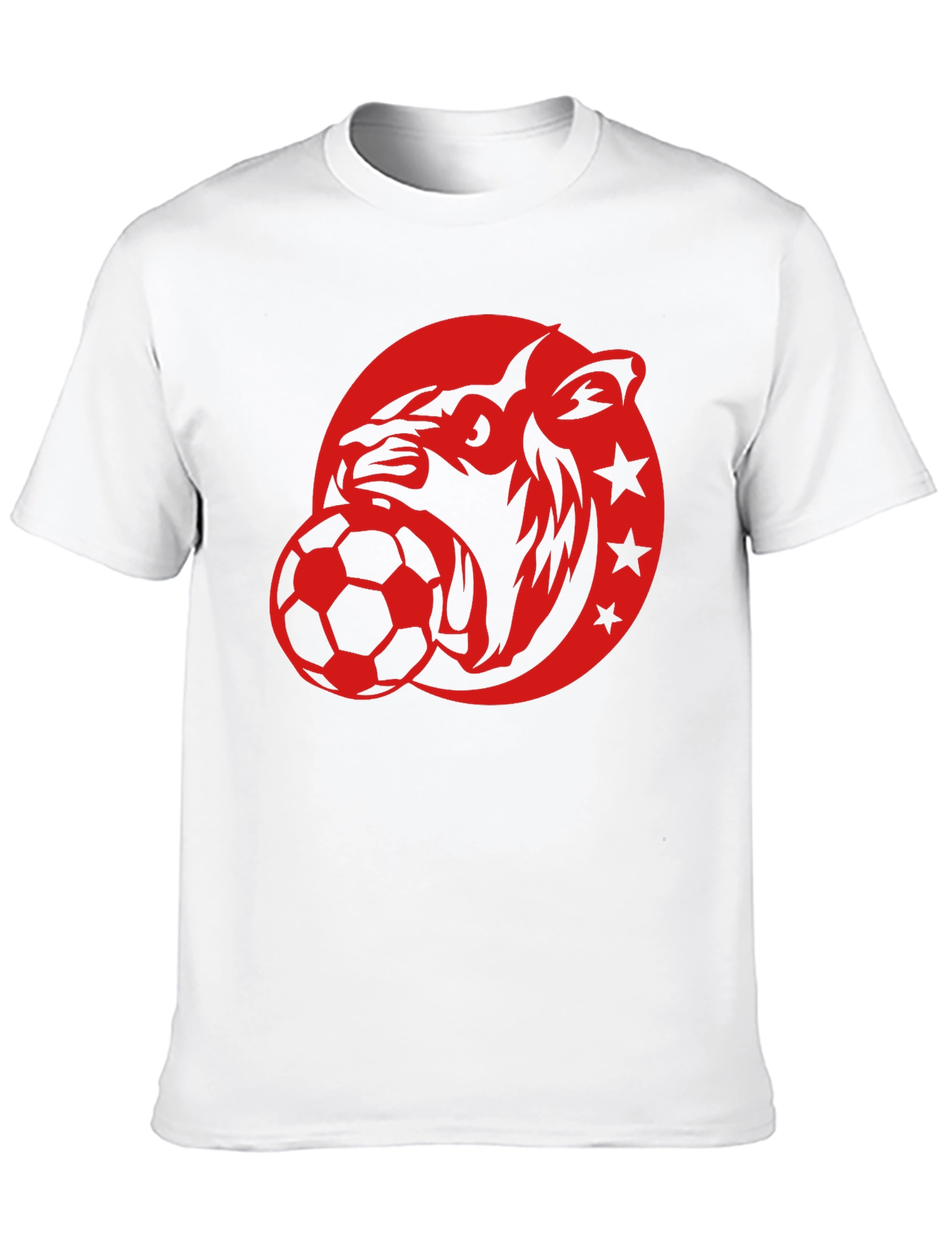 Tiger Soccer Graphic Tee - Mens Black T-Shirt