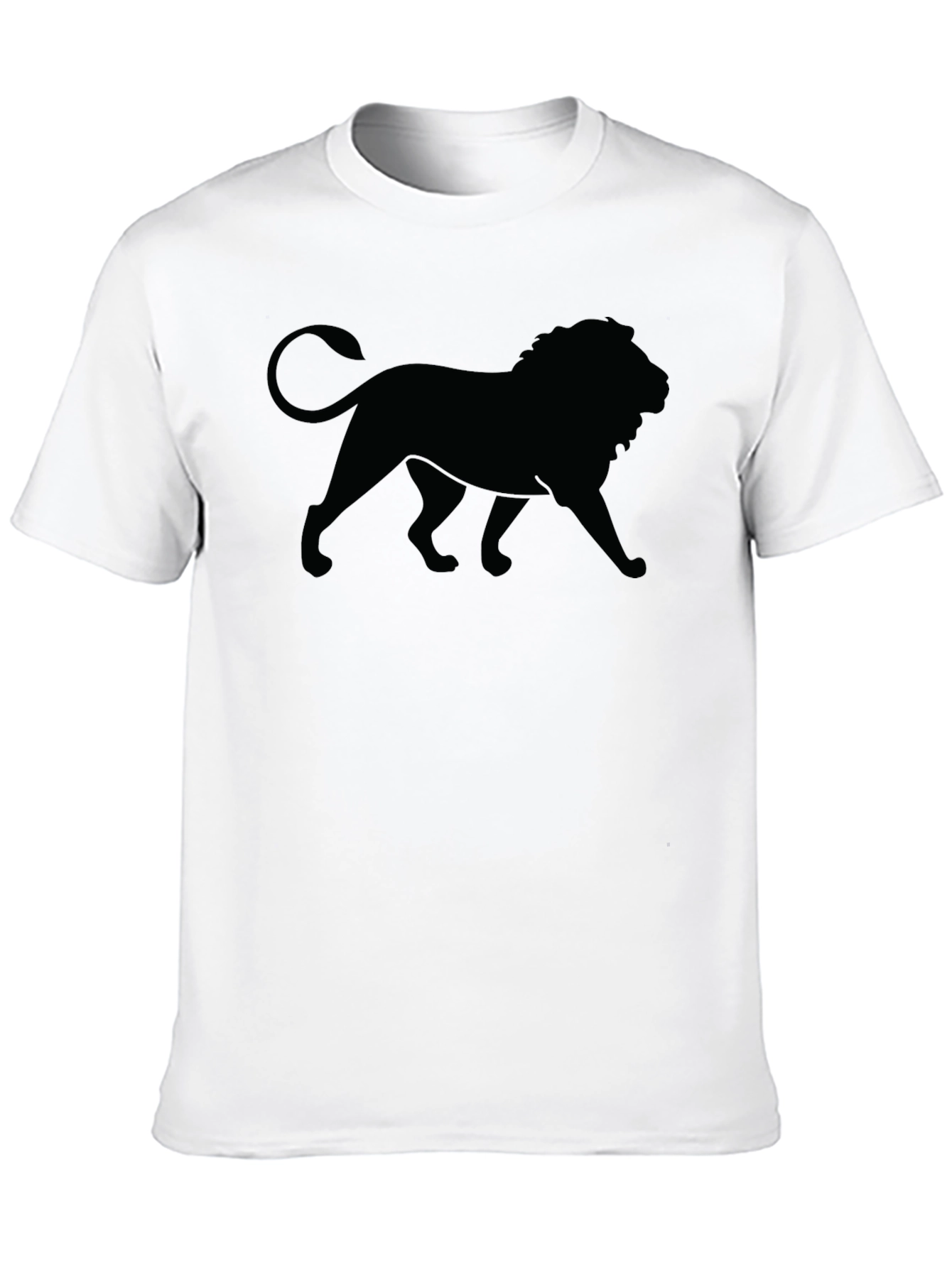 Black Lion Graphic Tee - Mens Crew Neck T-Shirt