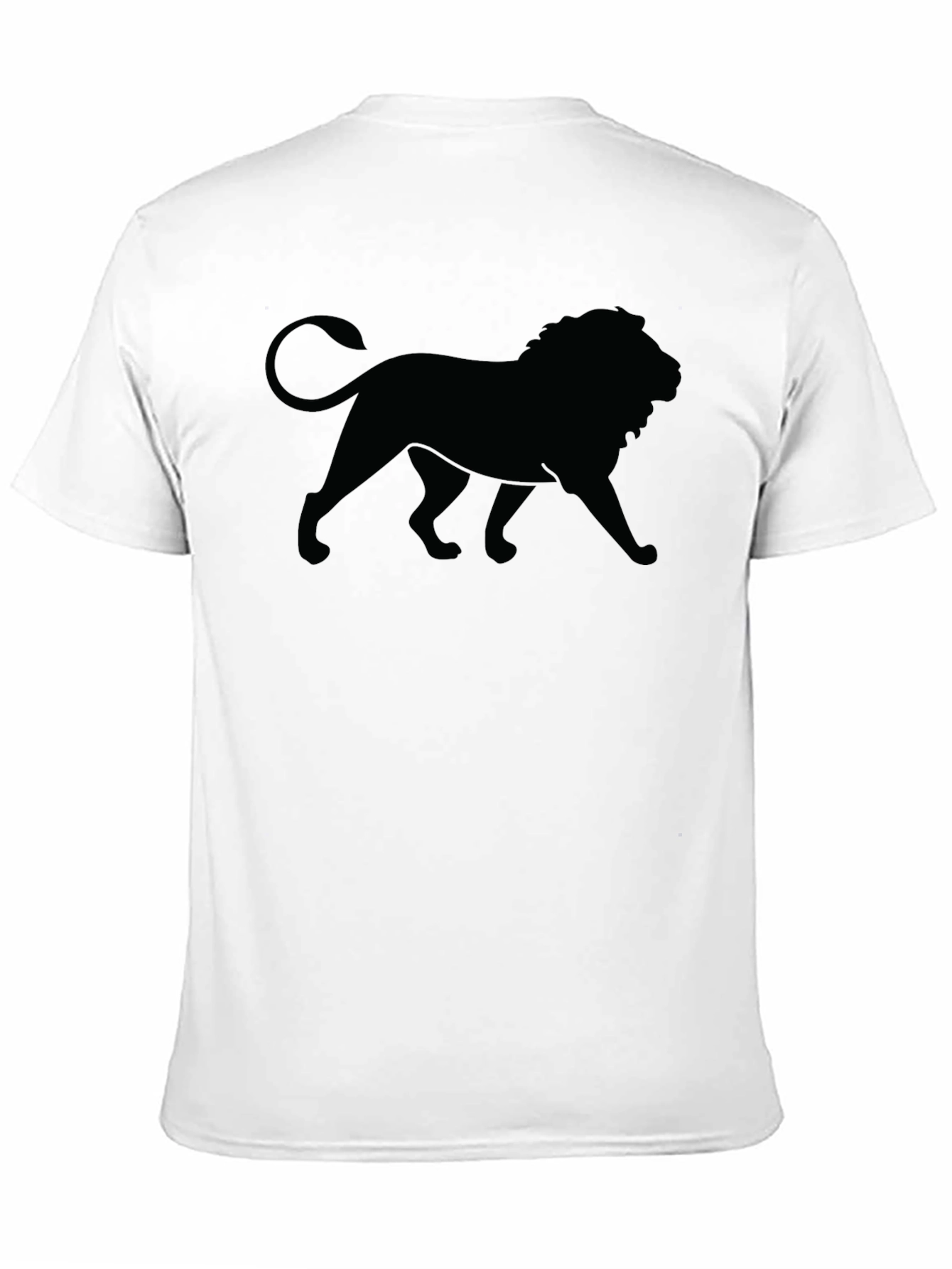 Black Lion Graphic Tee - Mens Crew Neck T-Shirt