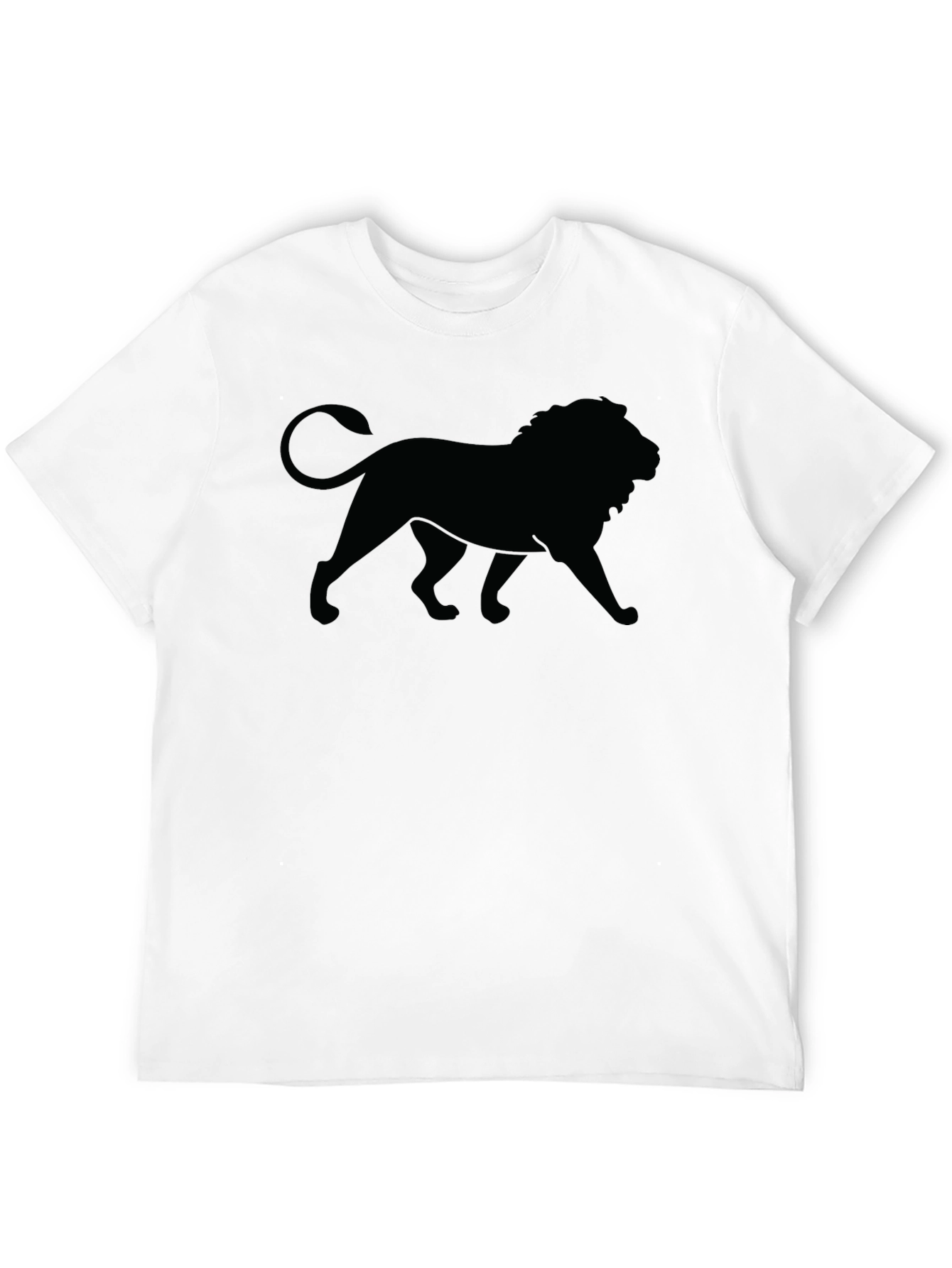 Black Lion Graphic Tee - Mens Crew Neck T-Shirt