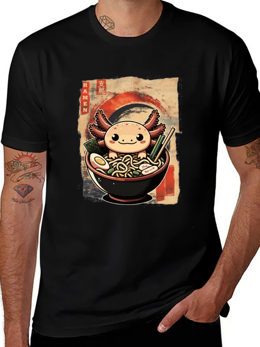 Axolotl Ramen Bowl Graphic Tee