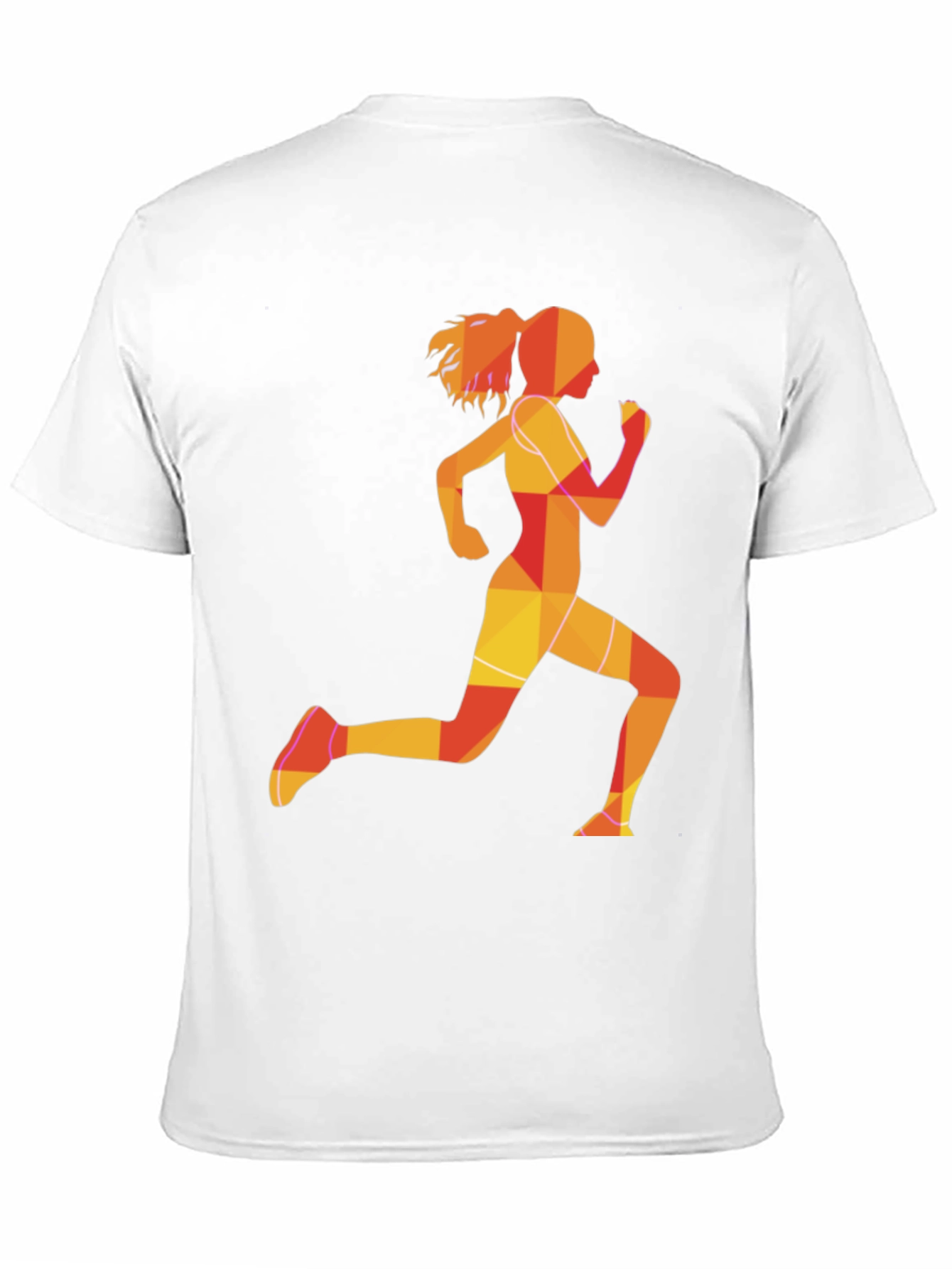 Running Girl Graphic Tee - Black Unisex T-Shirt