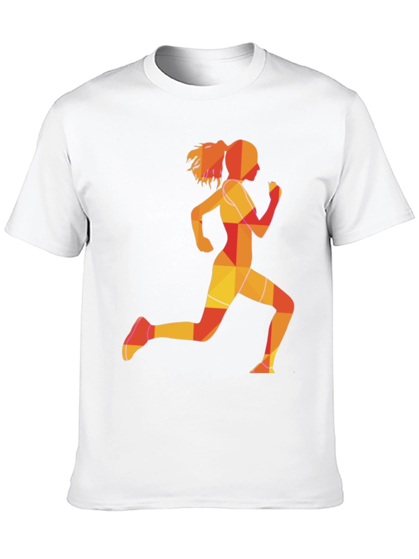 Running Girl Graphic Tee - Black Unisex T-Shirt