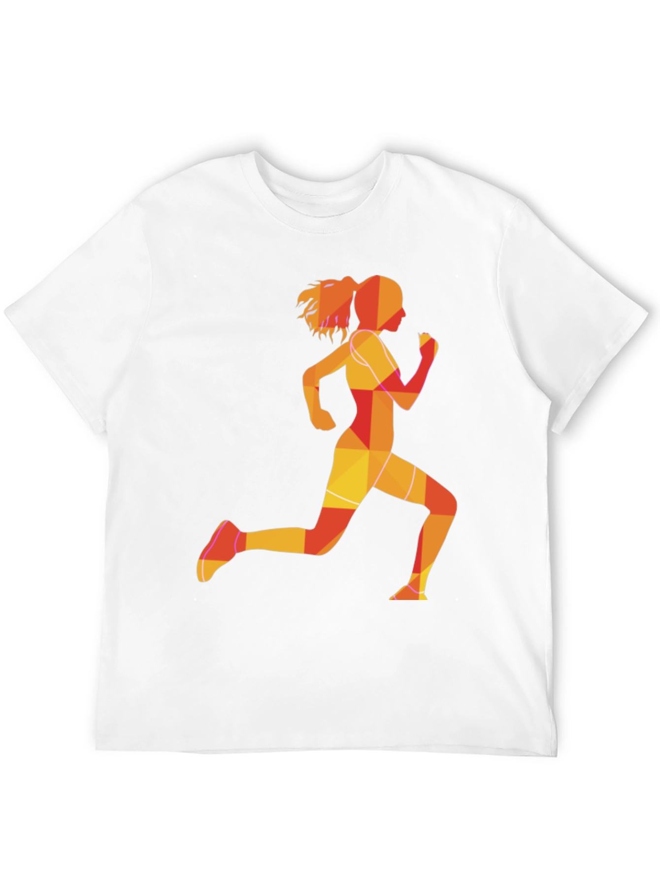 Running Girl Graphic Tee - Black Unisex T-Shirt