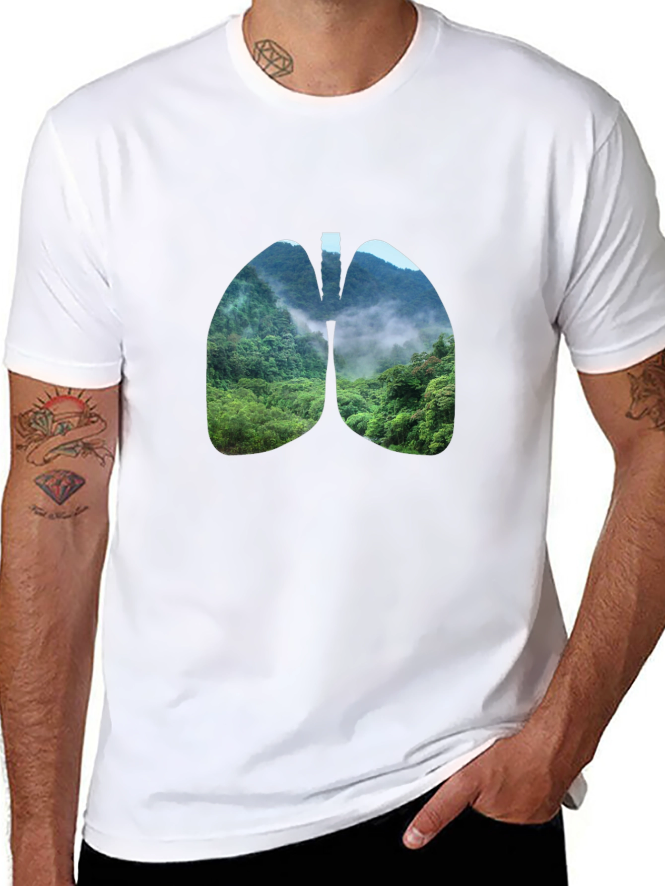 Nature Lungs Graphic Tee - Breathe Easy