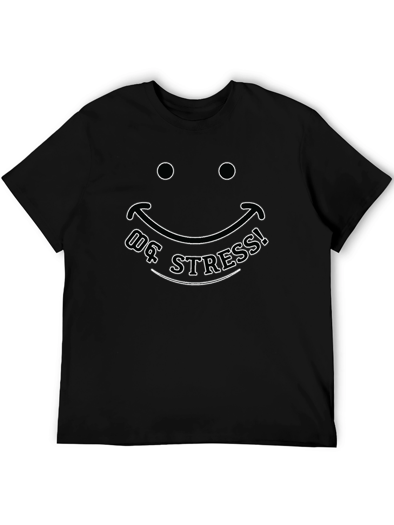 No Stress Smiley Face Graphic T-Shirt