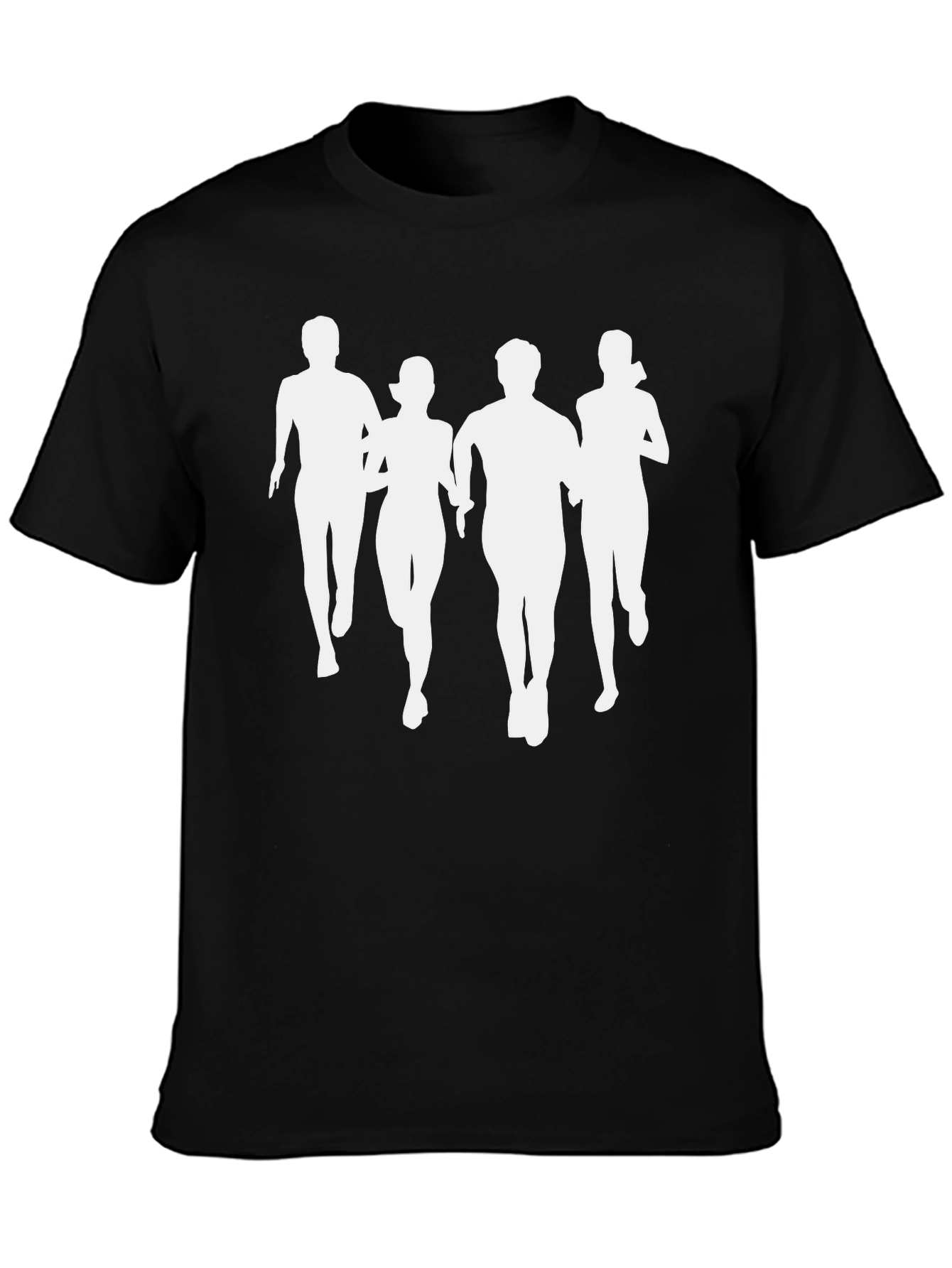 Runners Silhouette T-Shirt - Black Graphic Tee