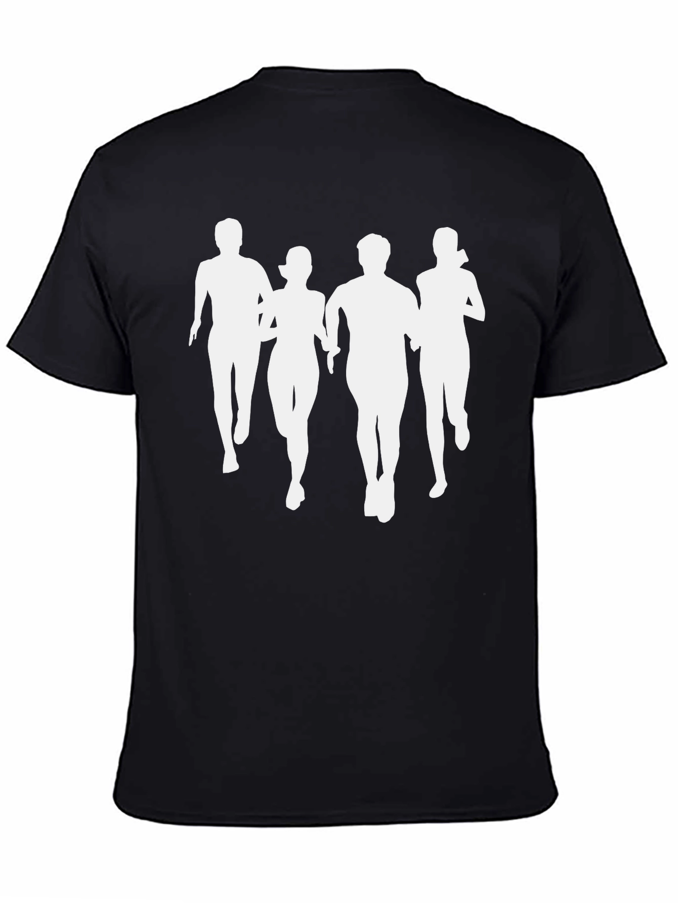 Runners Silhouette T-Shirt - Black Graphic Tee