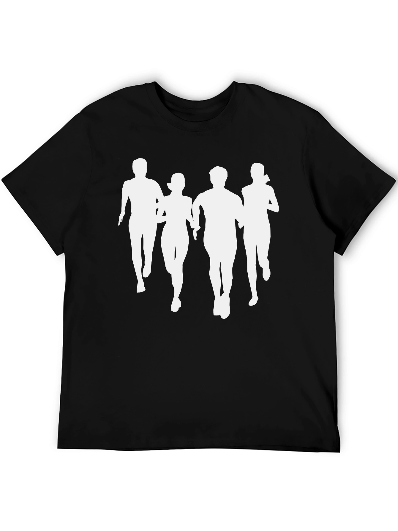 Runners Silhouette T-Shirt - Black Graphic Tee