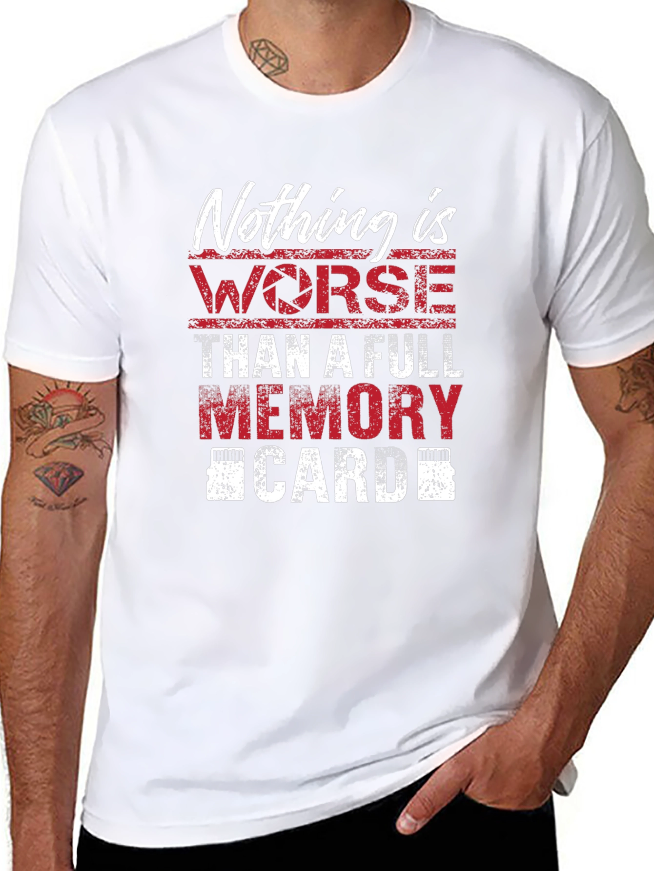 Photographers Humor T-Shirt - Full Memory Card