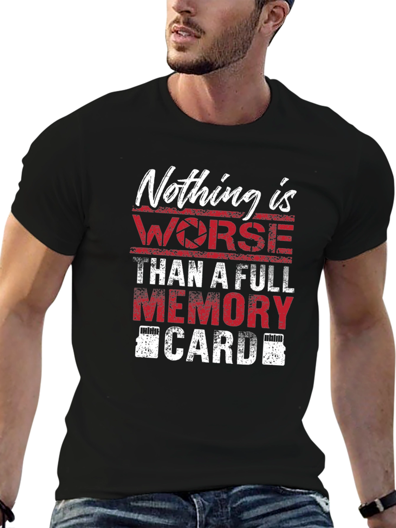 Photographers Humor T-Shirt - Full Memory Card