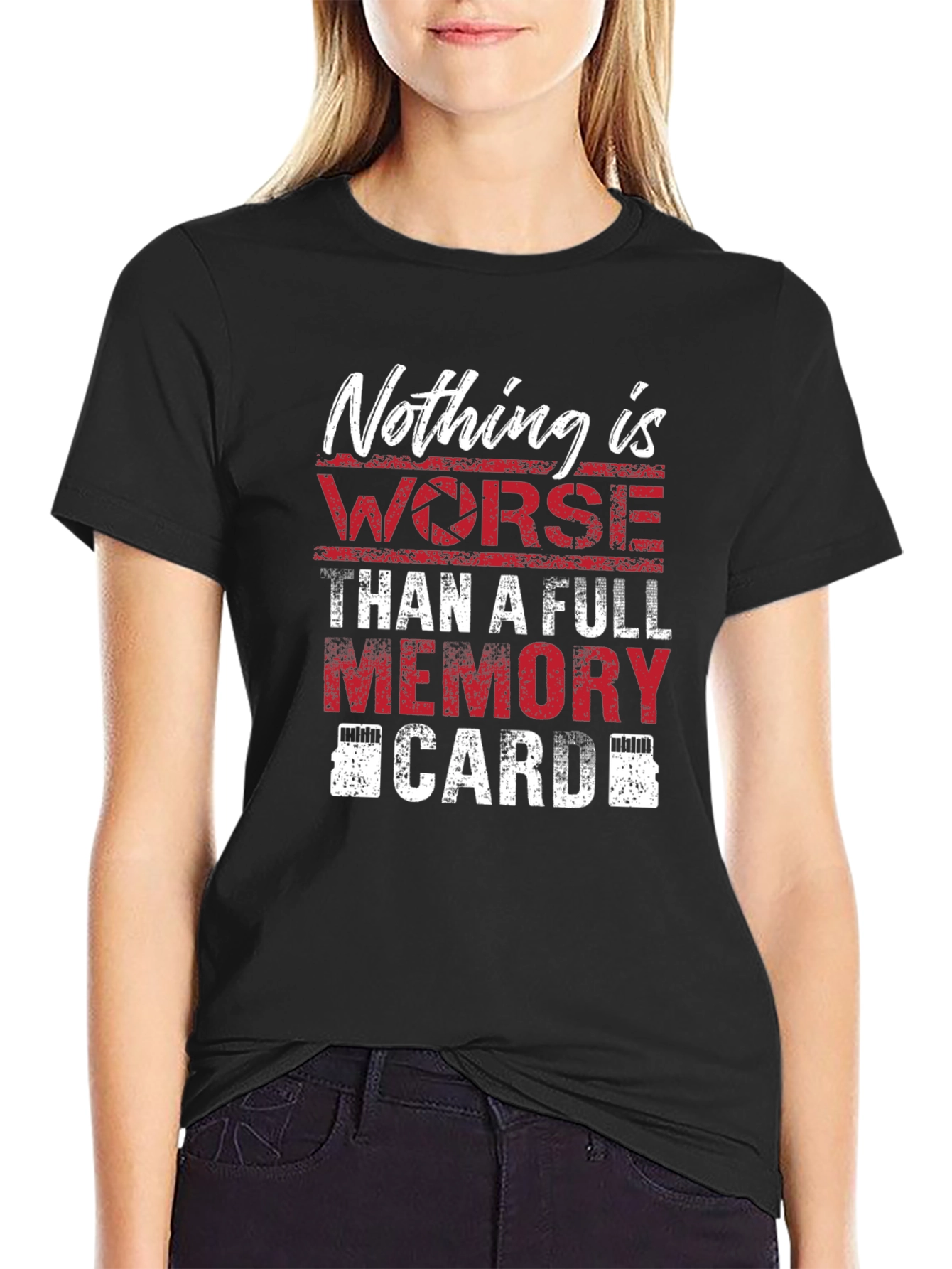 Photographers Humor T-Shirt - Full Memory Card