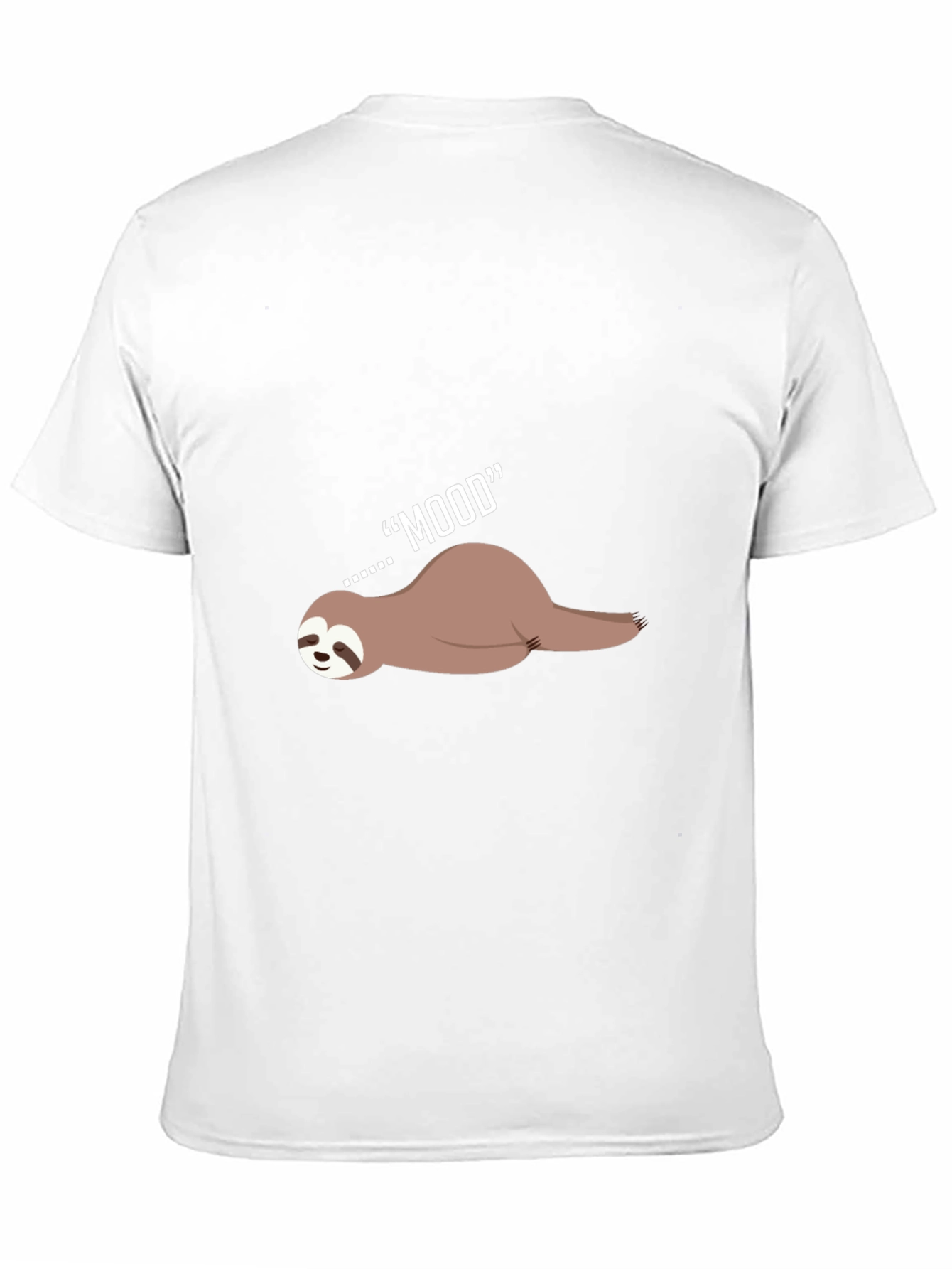 Lazy Mood Sloth Graphic Tee - Black