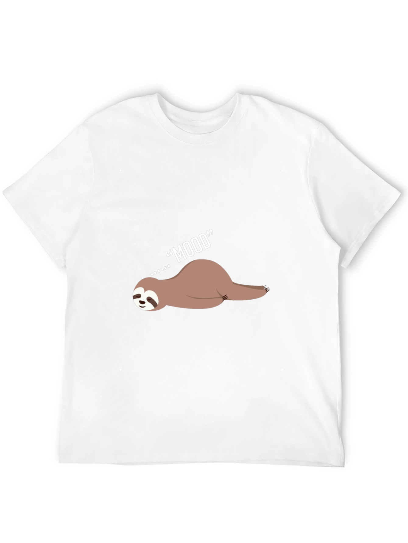 Lazy Mood Sloth Graphic Tee - Black