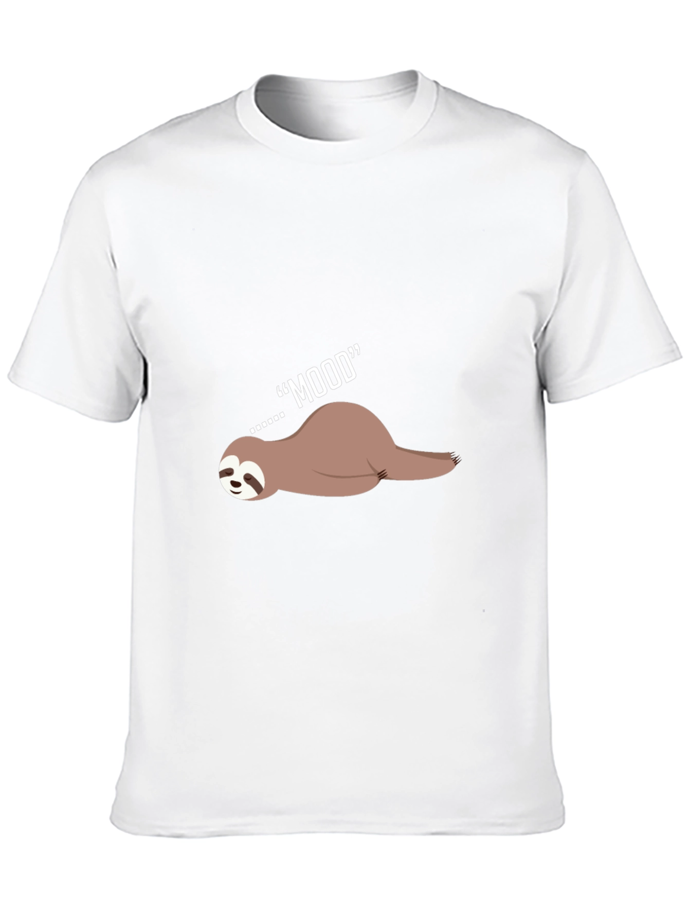 Lazy Mood Sloth Graphic Tee - Black