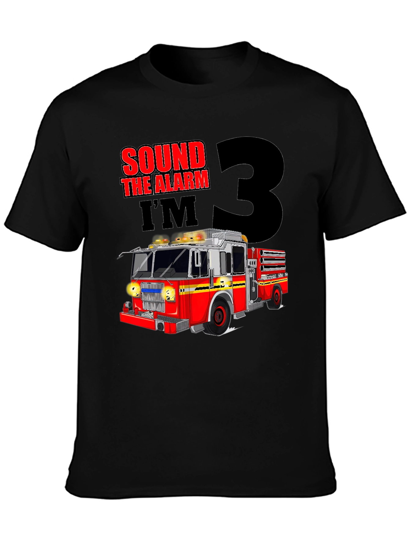 Fire Truck 3rd Birthday T-Shirt
