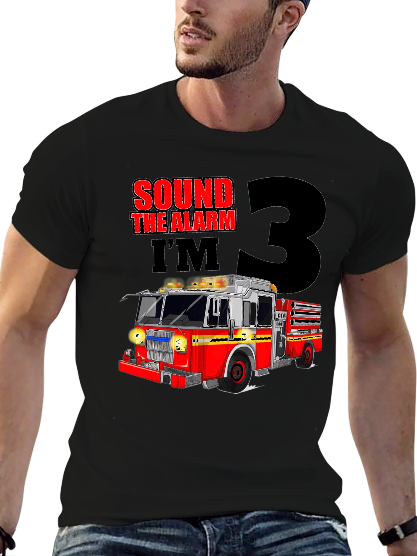 Fire Truck 3rd Birthday T-Shirt