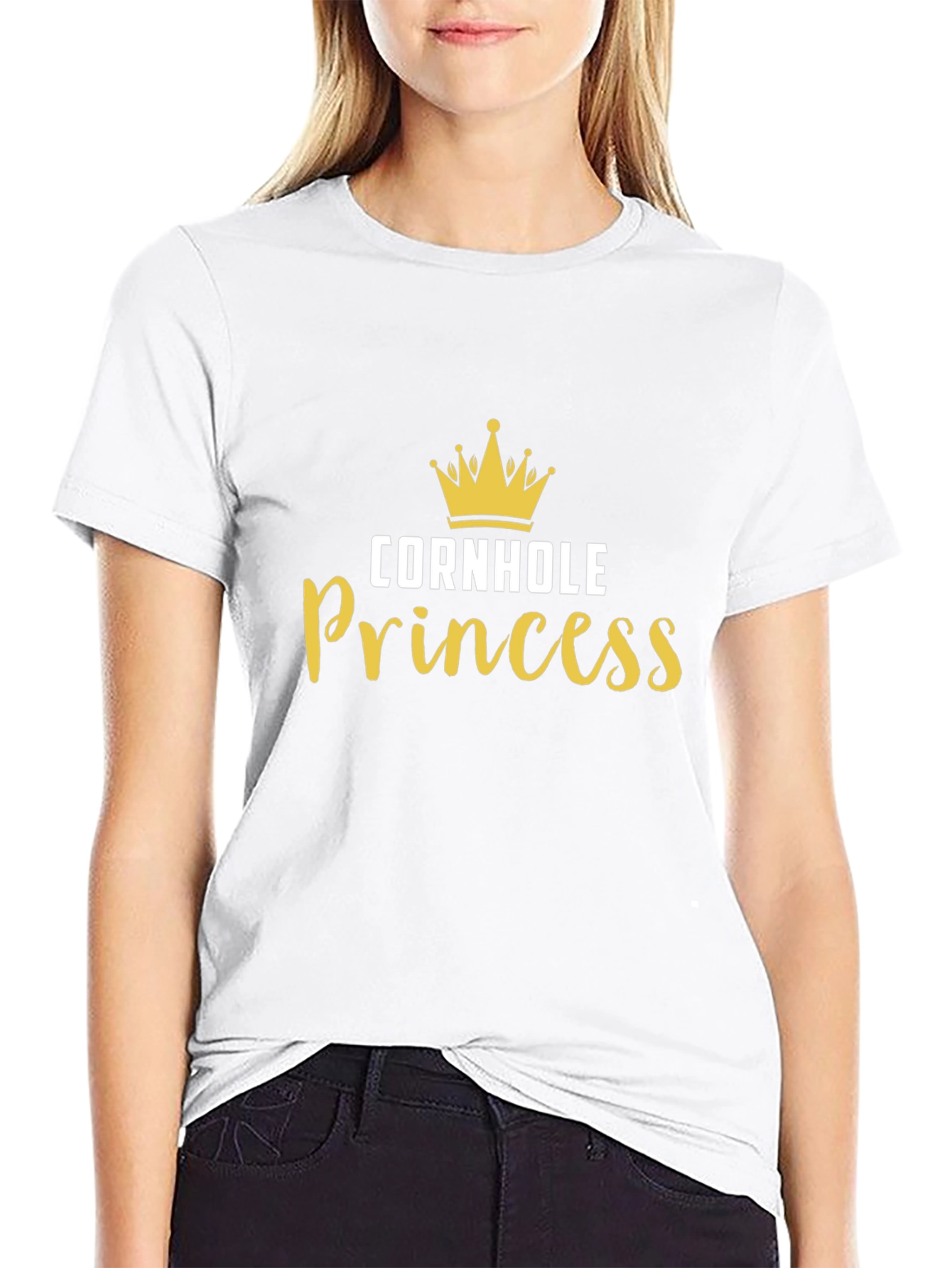 Cornhole Princess Black T-Shirt