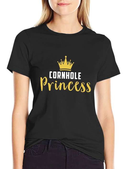 Cornhole Princess Black T-Shirt