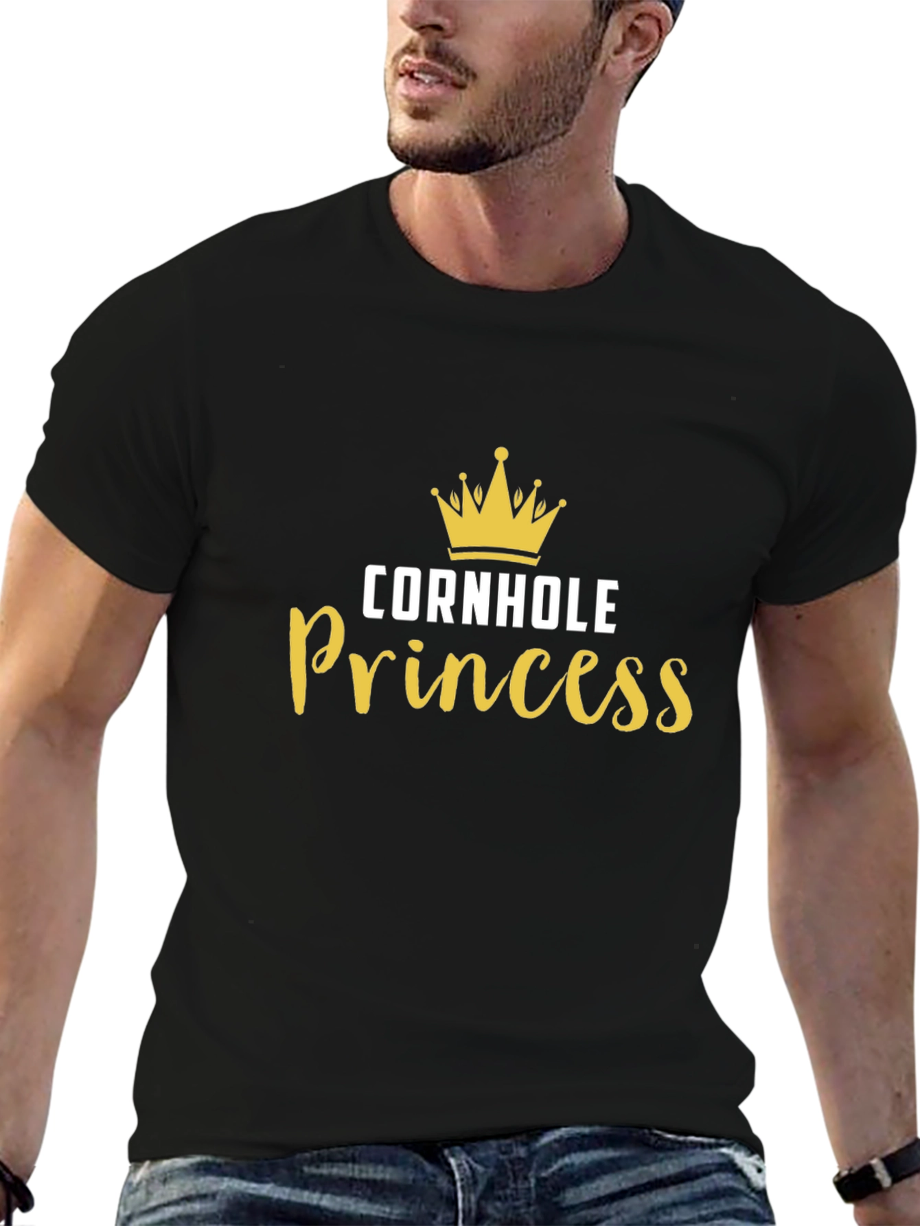 Cornhole Princess Black T-Shirt
