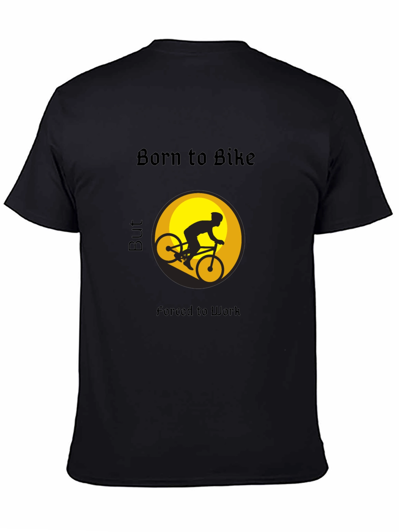 Born to Bike T-Shirt - Black Graphic Tee