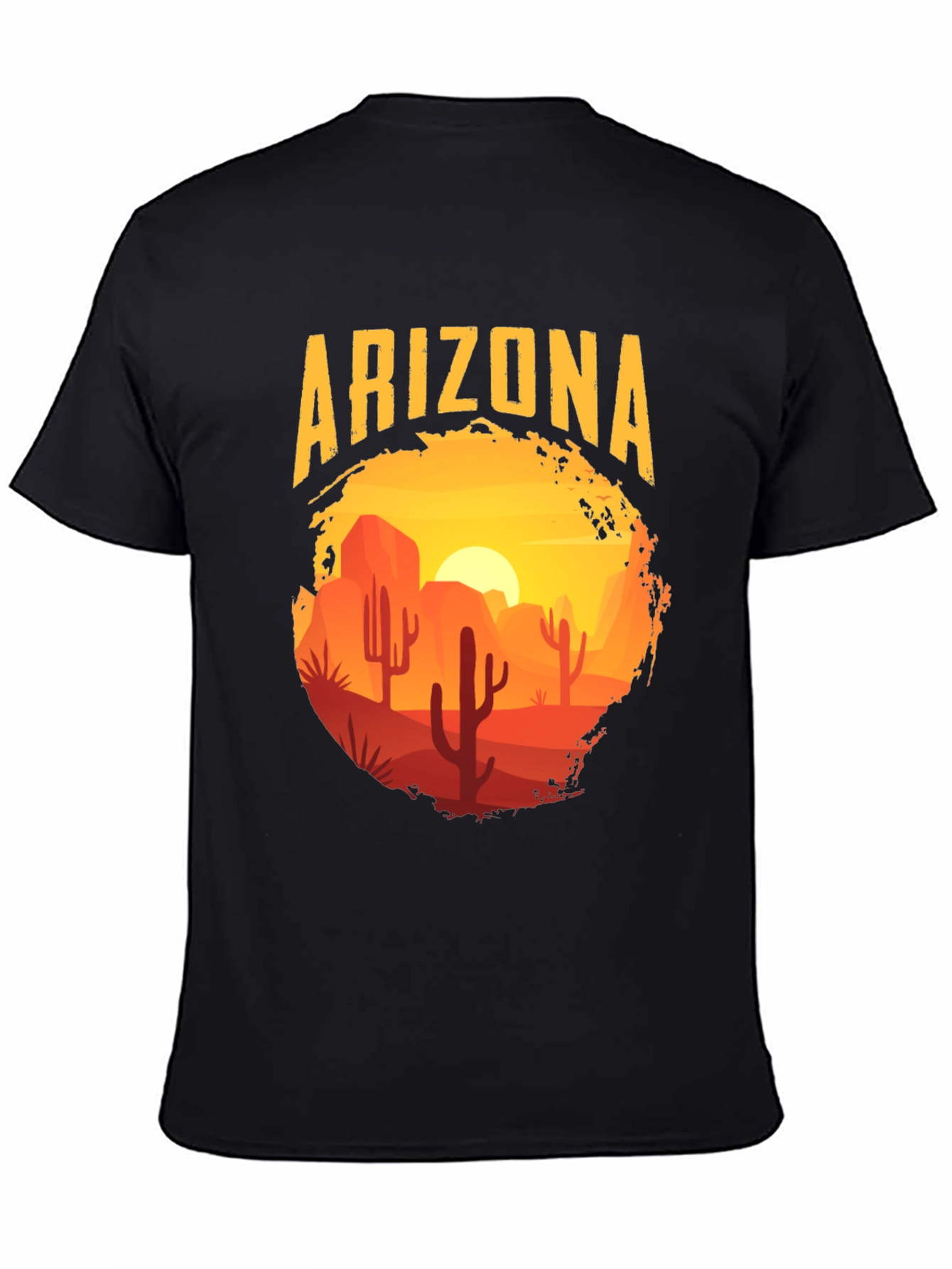 Arizona Desert Scene Graphic Tee - Black